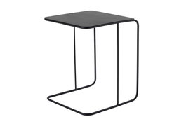 Hanah Home Mesa Lateral de Metal Shb-011 Negra